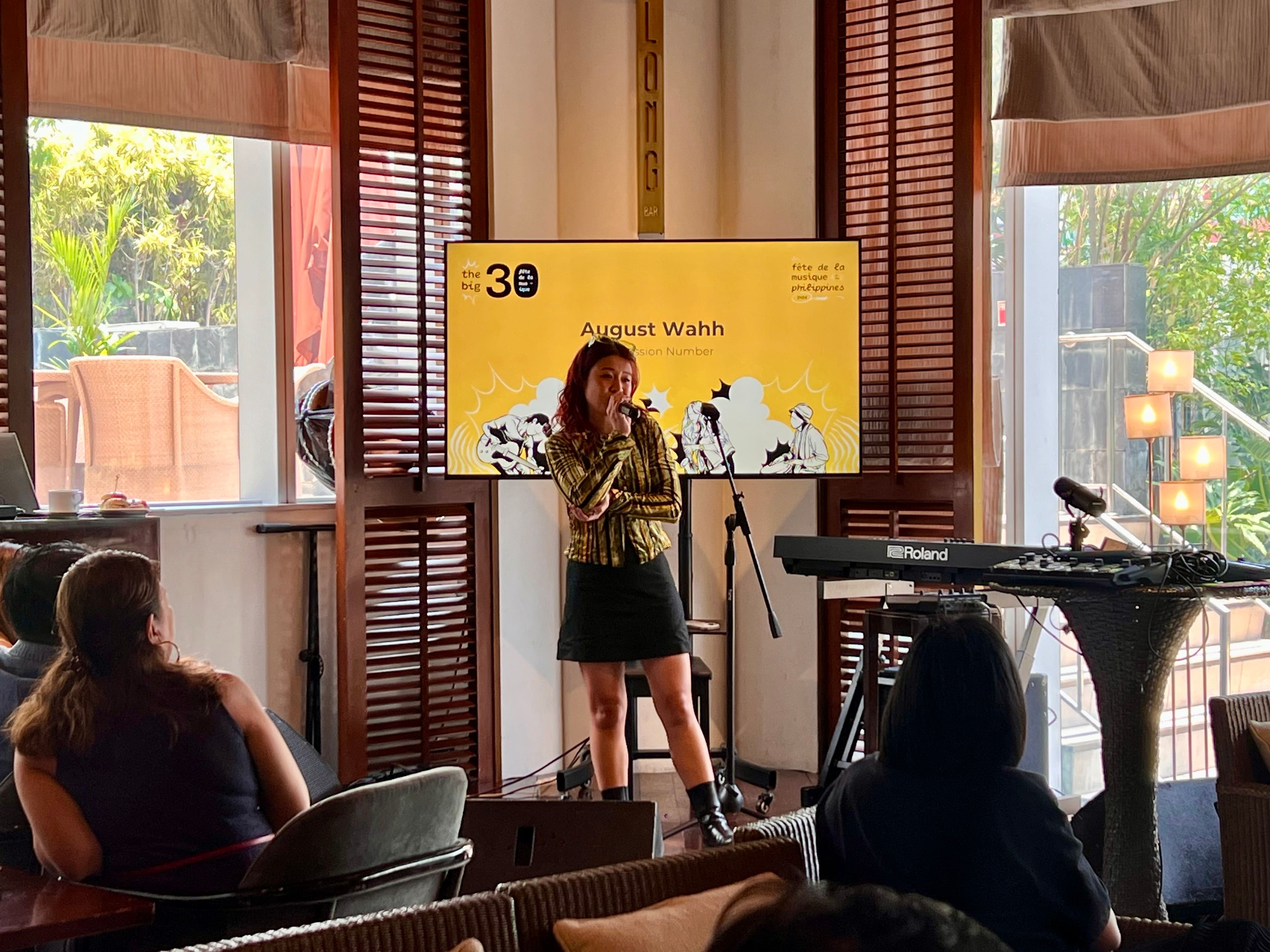 Artist August Wahh also performed at the media launch of FetePh30